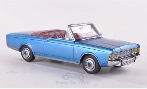 Miniature Ford Taunus 1970 1/43 Neo (P7b) 26M Cabriolet Deutsch metallise bleue 1970 Ford Taunus 1970 1/43 Neo (P7b) 26M Cabriolet Deutsch metallise bleue 1970 miniature