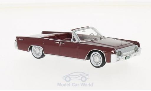 Miniature Lincoln Continental 1961 1/43 Neo 53A Cabriolet rouge 1961 Lincoln Continental 1961 1/43 Neo 53A Cabriolet rouge 1961 miniature