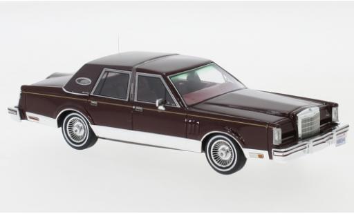 Miniature Lincoln Continental 1/43 Neo Mark VI Signature Series metallise rouge 1980 Lincoln Continental 1/43 Neo Mark VI Signature Series metallise rouge 1980 miniature