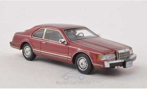 Miniature Lincoln Continental 1/43 Neo Mark VII LSC metallise rouge 1984 Lincoln Continental 1/43 Neo Mark VII LSC metallise rouge 1984 miniature