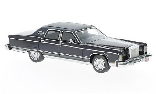 Miniature Lincoln Continental 1/43 Neo Town Car metallise bleue 1977 Lincoln Continental 1/43 Neo Town Car metallise bleue 1977 miniature