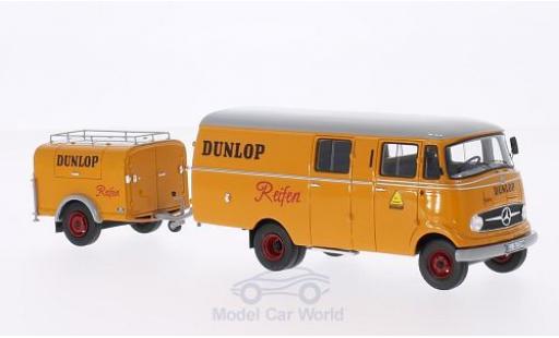 Mercedes L319 1/43 Neo Dunlop 1961 mit Ein-Achs-Anhänger ohne Vitrine miniature
