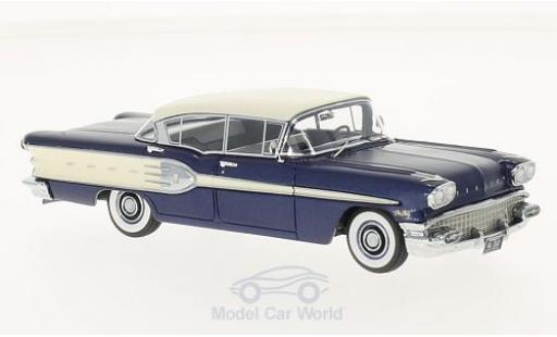 Miniature Pontiac Star Chief 1/43 Neo 4-Door Sedan metallise bleue/blanche 1958 Pontiac Star Chief 1/43 Neo 4-Door Sedan metallise bleue/blanche 1958 miniature