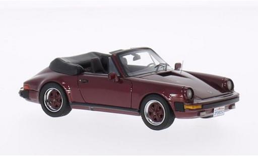 Miniature Porsche 930 1/43 Neo 911 Carrera Cabriolet metallise rouge 1985 USA-Version Porsche 930 1/43 Neo 911 Carrera Cabriolet metallise rouge 1985 USA-Version miniature