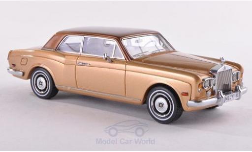 Miniature Rolls Royce Corniche 1/43 Neo FHC gold/metallise marron 1971 Rolls Royce Corniche 1/43 Neo FHC gold/metallise marron 1971 miniature
