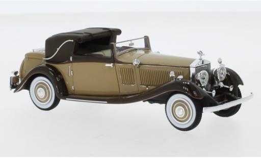 Miniature Rolls Royce Phantom 1/43 Neo II Continental DHC Gurney Nutting marron/marron RHD 1934 Rolls Royce Phantom 1/43 Neo II Continental DHC Gurney Nutting marron/marron RHD 1934 miniature