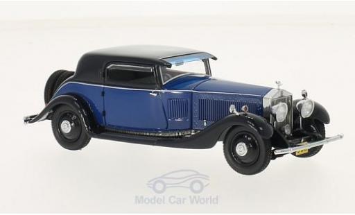 Miniature Rolls Royce Phantom 1/43 Neo II Continental Windovers Coupe bleue/bleue 1932 Rolls Royce Phantom 1/43 Neo II Continental Windovers Coupe bleue/bleue 1932 miniature