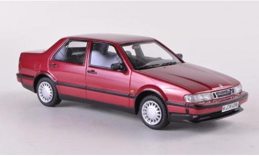 Miniature Saab 9000 1/43 Neo CDE metallise rouge 1989 Saab 9000 1/43 Neo CDE metallise rouge 1989 miniature