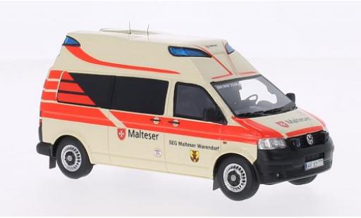 Volkswagen T5 1/43 Neo Hornis Ambulanz Malteser 2010 SEG maltais Warendorf miniature