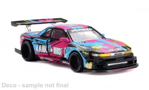 Nissan Silvia 1/64 Mini GT S13-R Kaido Splash V1 noire/Dekor 1991 1:64 miniature