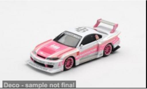 Nissan Silvia 1/64 Mini GT (S15) LB-Super Silhouette rose/blanche 2026 LB-WORKS AMOCULTURE 1:64