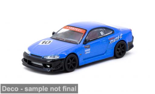 Nissan Silvia 1/64 Tarmac Works (S15) VERTEX ( 10th Anniversary) bleue/noire 1:64 miniature