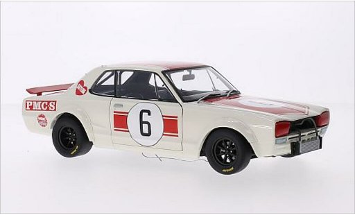 Nissan Skyline 2000 1/18 Autoart GT-R (KPGC10) RHD No.6 GP Japan 1971 miniature