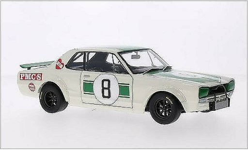Nissan Skyline 2000 1/18 Autoart GT-R (KPGC10) RHD No.8 GP Japan 1971 miniature