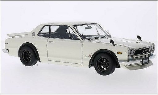 Nissan Skyline 2000 1/18 Autoart GT-R (KPGC10) blanche RHD miniature