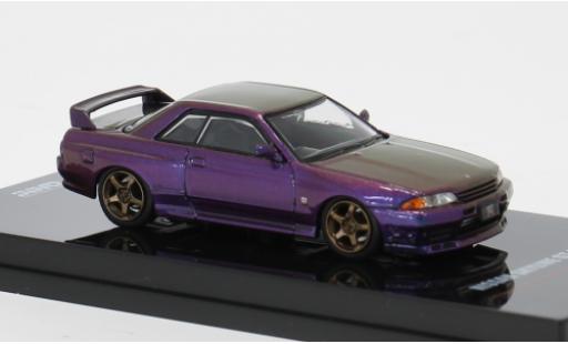 Nissan Skyline 1/64 INNO64 GT-R (R32) violette 1:64 miniature