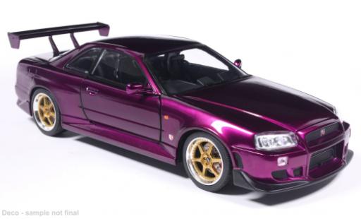Nissan Skyline 1/18 MCG GT-R (R34) lila 2002 1:18 miniature