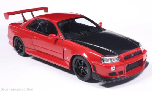 Nissan Skyline 1/18 MCG GT-R (R34) rouge 2002 1:18 miniature