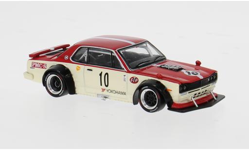 Nissan Skyline 1/64 Pop Race GT-R V8 Drift (Hakosuka) rouge/beige 1:64 miniature