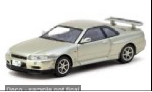 Nissan Skyline 1/64 Tarmac Works R34 GT-R beige 1:64 miniature