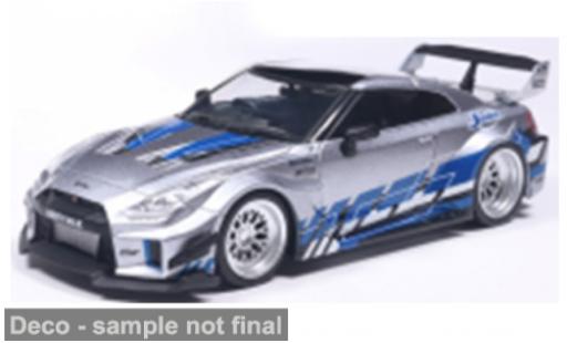 Nissan Skyline 1/43 Solido (R35) GT-R grise/bleue 1:43 miniature