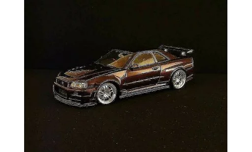 Nissan Skyline R34 1/18 Autoart z-purple miniature