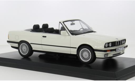 Bmw 325 1/18 Norev i (E30) Cabriolet blanche 1991 1:18 miniature