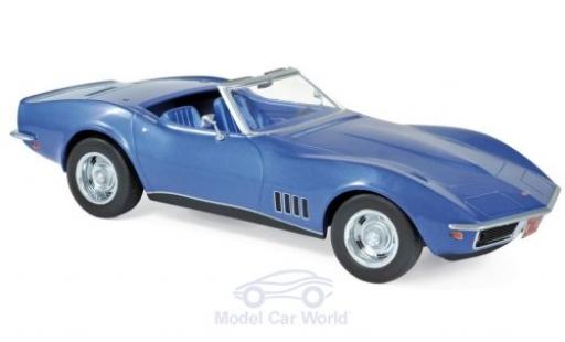 Miniature Chevrolet Corvette 1/18 Norev C3 Cabriolet metallise bleue 1969 Chevrolet Corvette 1/18 Norev C3 Cabriolet metallise bleue 1969 miniature