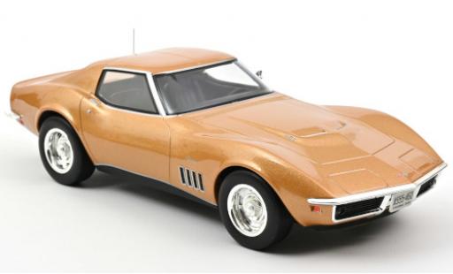 Miniature Chevrolet Corvette 1/18 Norev (C3) Coupe gold 1969 Chevrolet Corvette 1/18 Norev (C3) Coupe gold 1969 miniature