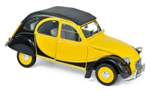 Citroen 2CV 1/18 Norev Charleston jaune/noire 1982 miniature