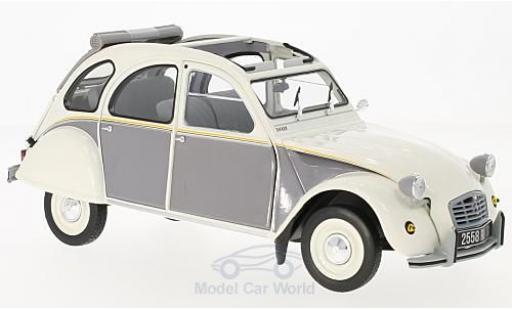 Miniature Citroen 2CV 1/18 Norev Dolly blanche/grise 1985 Citroen 2CV 1/18 Norev Dolly blanche/grise 1985 miniature