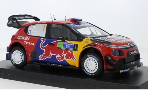 Citroen C3 1/18 Norev WRC No.1 Red Bull / Total WRC Rally Mexico 2019 S.Ogier/J.Ingrassia miniature