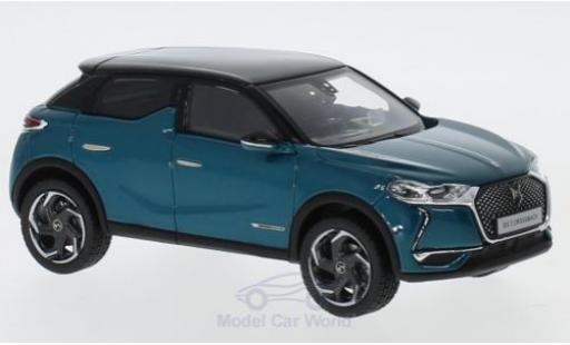 Miniature DS Automobiles DS3 19 1/43 Norev Citroen DS 3 Crossback metallise türkis/noire 2019 DS Automobiles DS3 19 1/43 Norev Citroen DS 3 Crossback metallise türkis/noire 2019 miniature