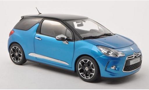 Miniature DS Automobiles DS3 1/18 Norev Citroen metallise bleue/metallise noire 2011 DS Automobiles DS3 1/18 Norev Citroen metallise bleue/metallise noire 2011 miniature