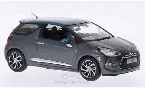 Miniature DS Automobiles DS3 1/43 Norev Citroen metallise grise/metallise verte 2015 DS Automobiles DS3 1/43 Norev Citroen metallise grise/metallise verte 2015 miniature