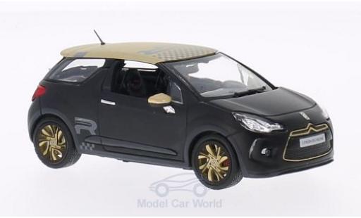 Miniature DS Automobiles DS3 Racing 1/43 Norev Citroen Racing matt-noire/matt-gold 2013 DS Automobiles DS3 Racing 1/43 Norev Citroen Racing matt-noire/matt-gold 2013 miniature