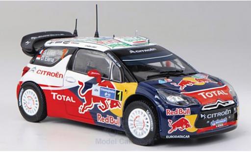 Miniature DS Automobiles DS3 1/43 Norev Citroen WRC No.1 Red Bull Total Rallye Mexico 2011 S.Loeb/D.Elena DS Automobiles DS3 1/43 Norev Citroen WRC No.1 Red Bull Total Rallye Mexico 2011 S.Loeb/D.Elena miniature
