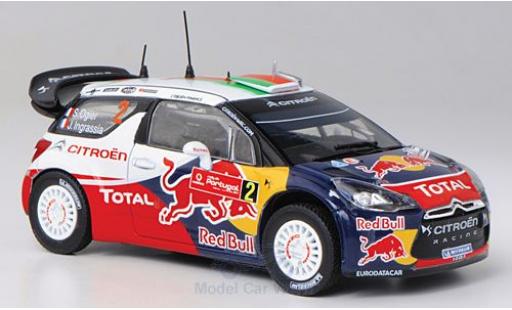 Miniature DS Automobiles DS3 1/43 Norev Citroen WRC No.2 Red Bull Total Rallye WM Rallye Portugal 2011 S.Ogier/J.Ingrassia DS Automobiles DS3 1/43 Norev Citroen WRC No.2 Red Bull Total Rallye WM Rallye Portugal 2011 S.Ogier/J.Ingrassia miniature