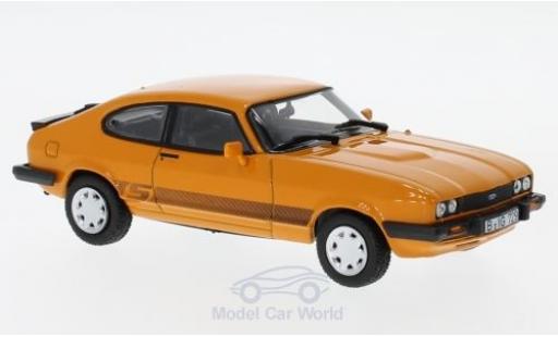 Miniature Ford Capri 1/43 Norev MK III 3.0S orange 1986 Ford Capri 1/43 Norev MK III 3.0S orange 1986 miniature