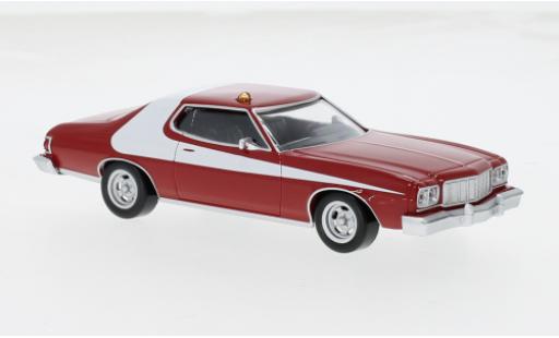 Ford Gran Torino 1/43 Norev rouge/blanche 1974 1:43 miniature