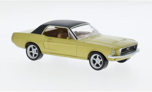 Ford Mustang 1/43 Norev gold/noire 1968 1:43 miniature