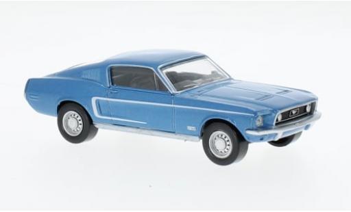 Ford Mustang 1/43 Norev GT Fastback metallise bleue 1968 1:43 miniature