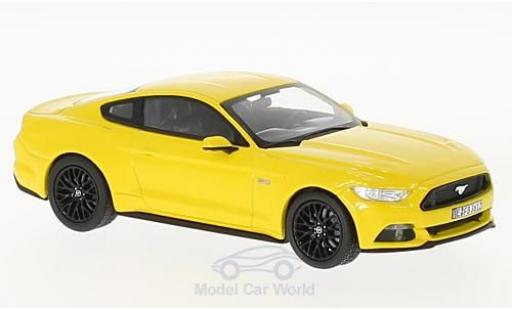 Miniature Ford Mustang GT 1/43 Norev GT jaune 2015 Ford Mustang GT 1/43 Norev GT jaune 2015 miniature