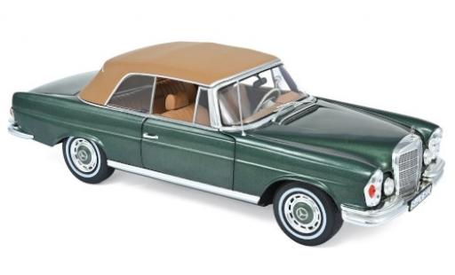 Miniature Mercedes 280 1/18 Norev SE (W111) Cabriolet metallise verte/beige 1969 Mercedes 280 1/18 Norev SE (W111) Cabriolet metallise verte/beige 1969 miniature