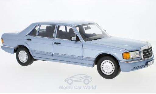 Miniature Mercedes 560 SEL 1/18 Norev SEL (W126) metallise bleue 1991 Mercedes 560 SEL 1/18 Norev SEL (W126) metallise bleue 1991 miniature