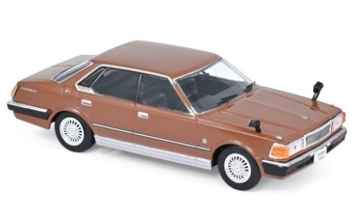 Nissan Cedric 1/43 Norev 430 marron RHD 1979 miniature