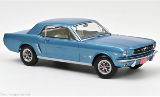 Miniature Ford Mustang 1/18 Norev Hardtop Coupe metallise turquoise 1965 Ford Mustang 1/18 Norev Hardtop Coupe metallise turquoise 1965 miniature
