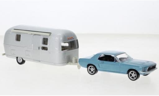 Ford Mustang 1/43 Norev metallise bleu clair 1968 miniature