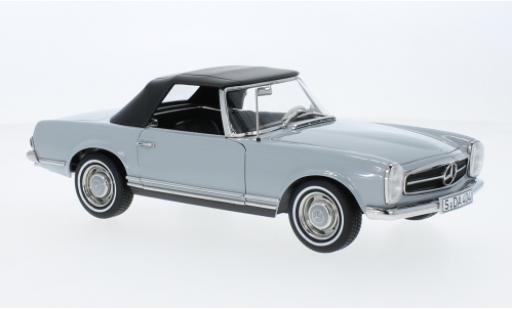 Mercedes CLA 1/18 Norev 230 SL (W113) gris clair 1963 miniature