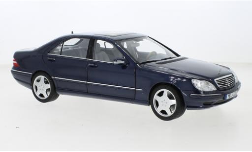 Miniature Mercedes Classe S 1/18 Norev S55 AMG metallise bleue 2000 Mercedes Classe S 1/18 Norev S55 AMG metallise bleue 2000 miniature